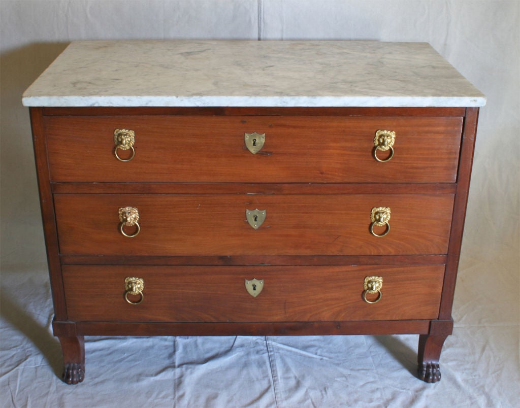 19th Century German Cherrywood Commode For Sale