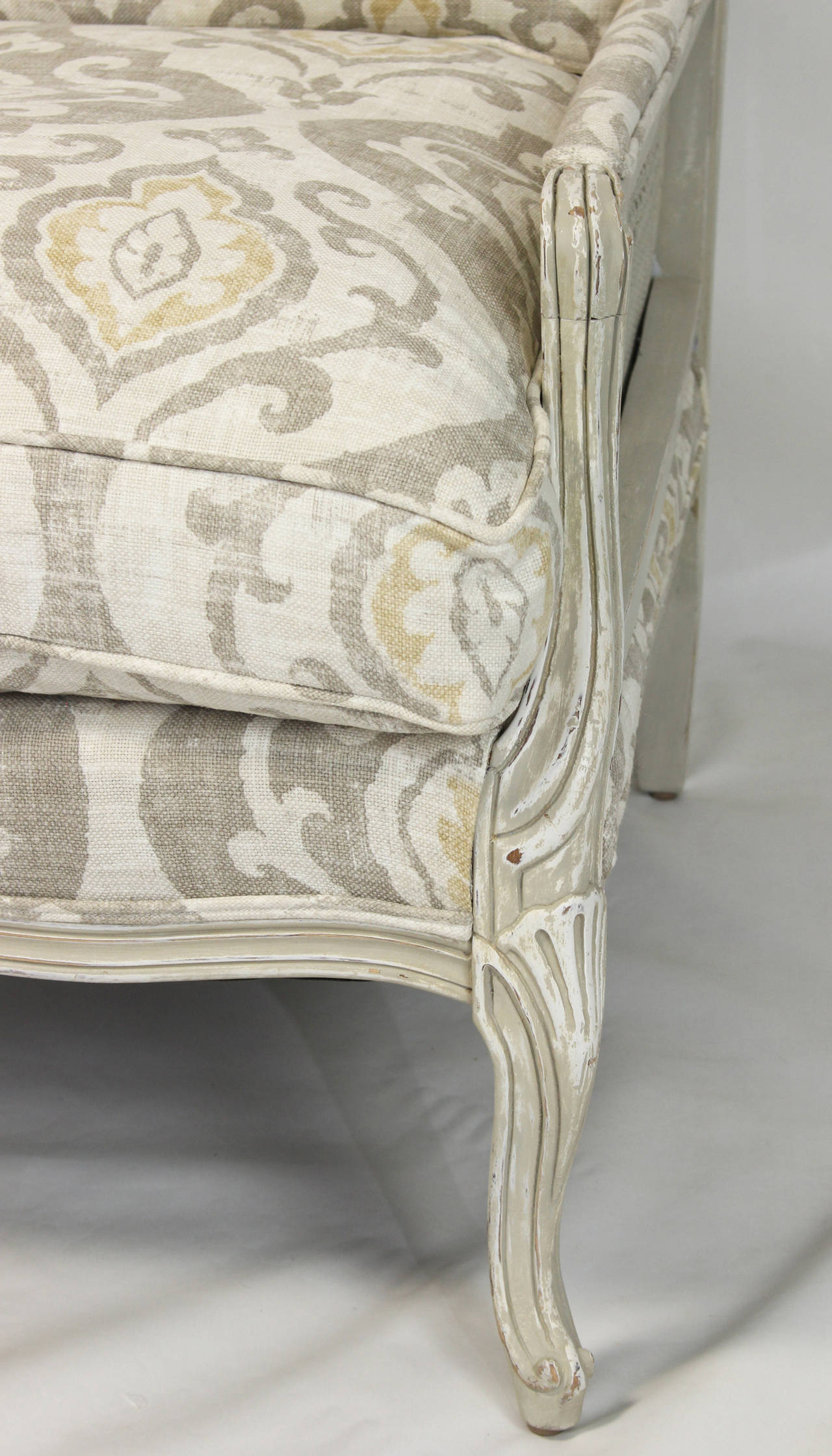 Mid-20th Century Large French Bergere For Sale