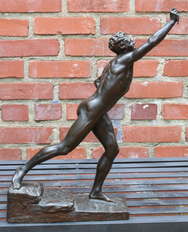 Bronze Statue of a Male Nude 1