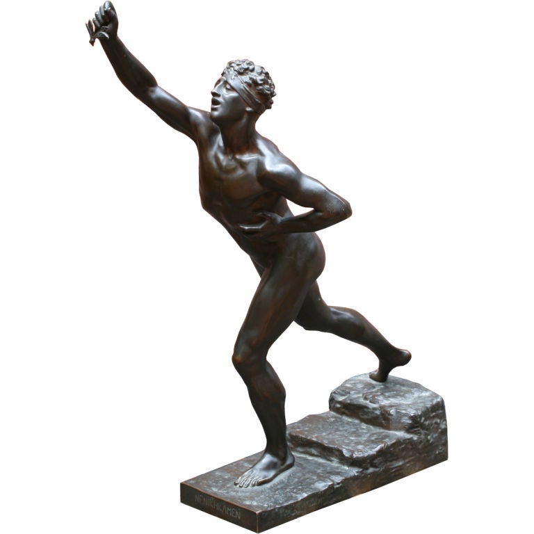 Bronze Statue of a Male Nude