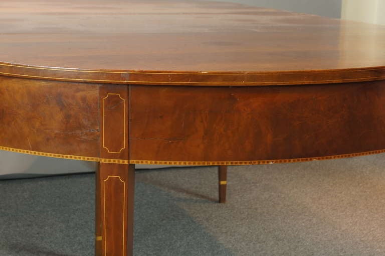 Federal Style D-End Dining Table 1
