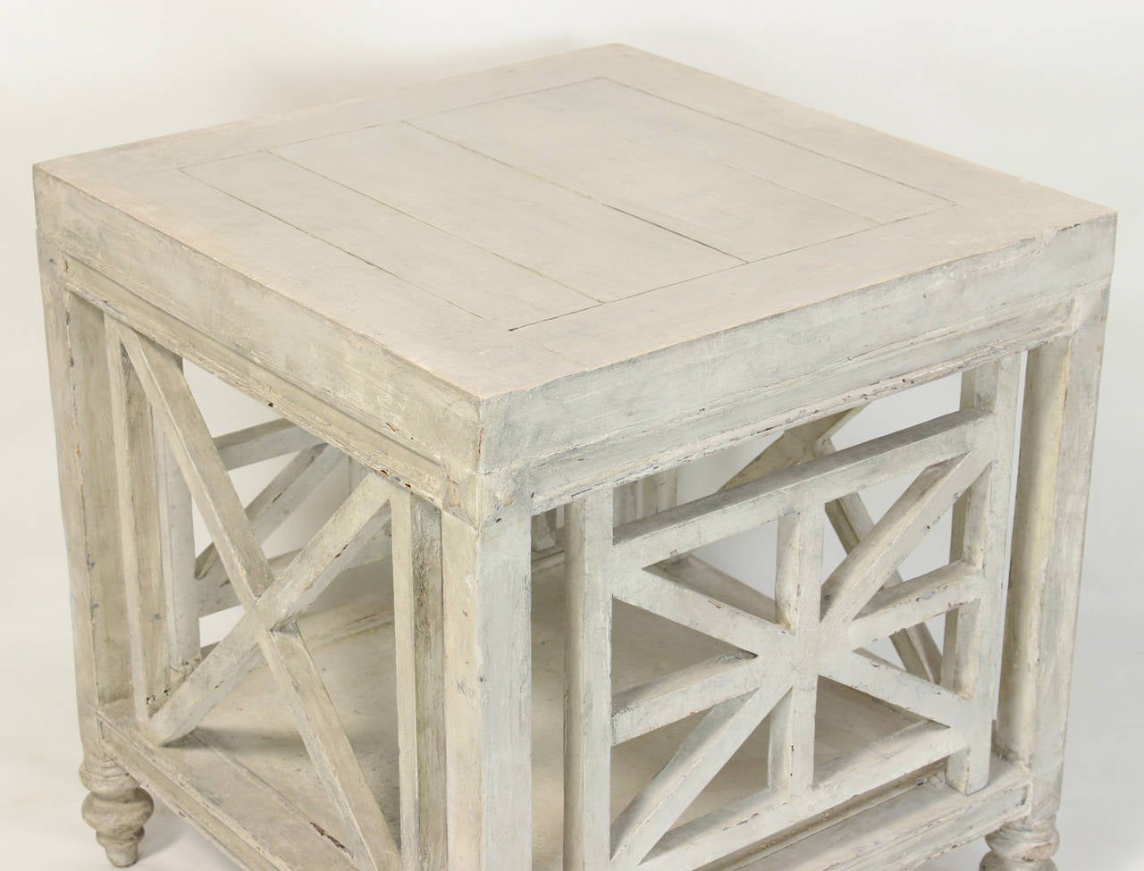 Chinese Chippendale Marble-Top Center Table 1