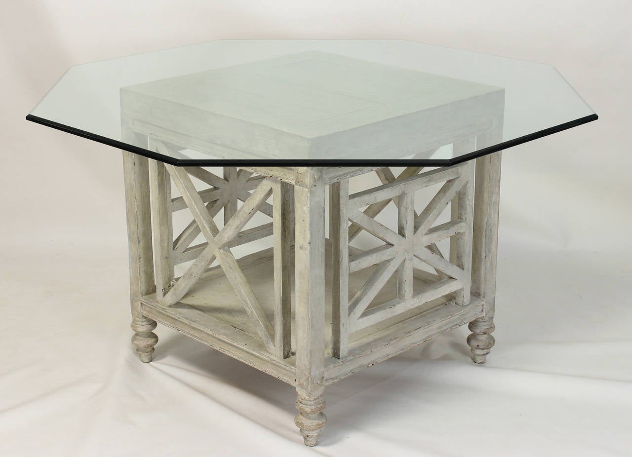 Chinese Chippendale Marble-Top Center Table 3