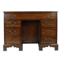 English Mahogany Kneehole Desk