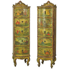 Pair of Venetian Lingerie Cabinets