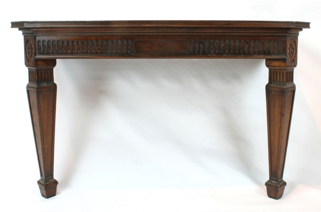 19th Century Pair of Mahogany Wall Mounted Console Tables
