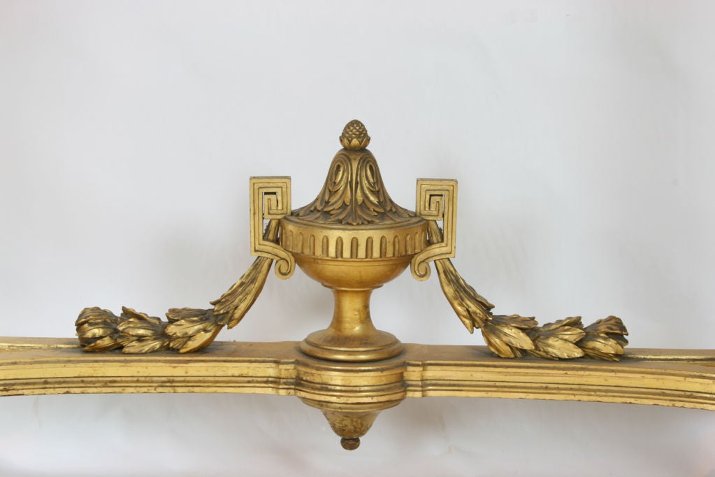 Large Louis XVI Style Giltwood and Marble Console 2