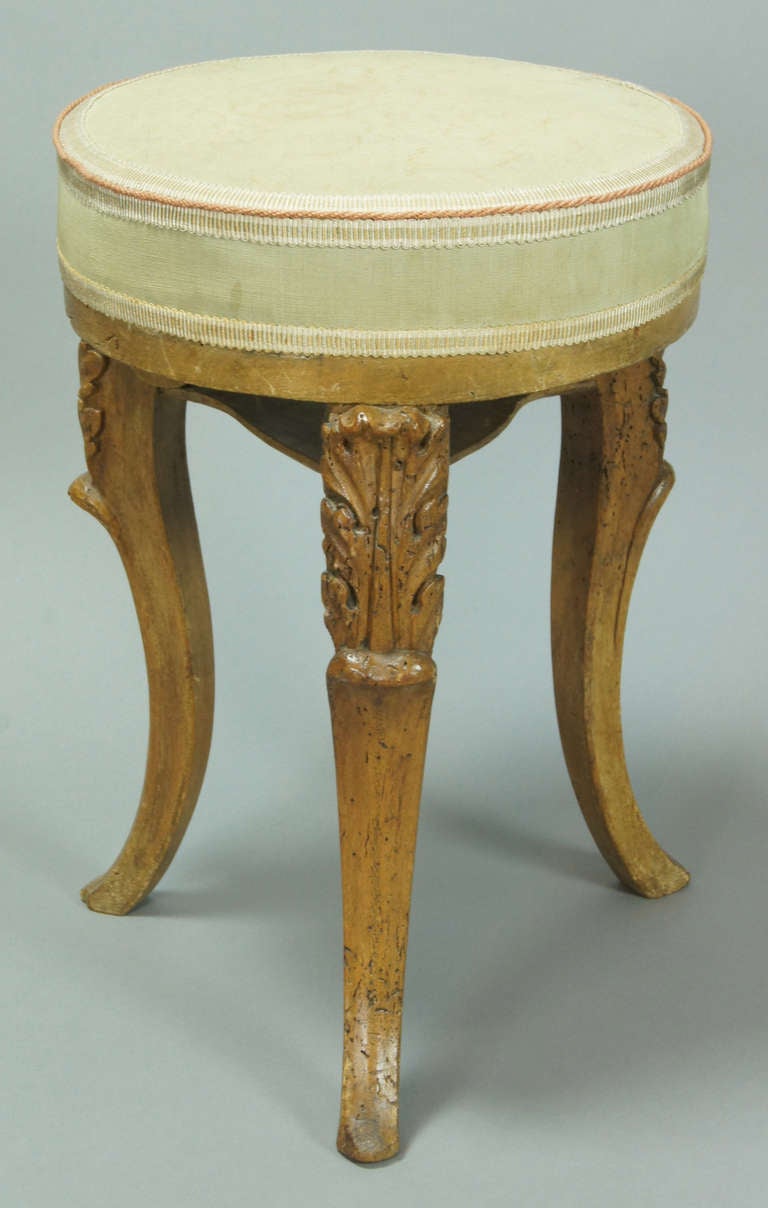 19th C. Italian Neoclassic Stool at 1stDibs