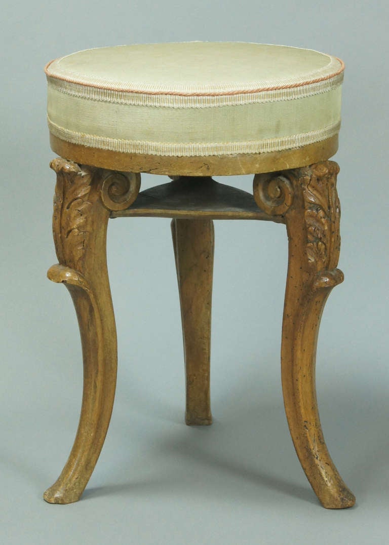 19th C. Italian Neoclassic Stool at 1stDibs