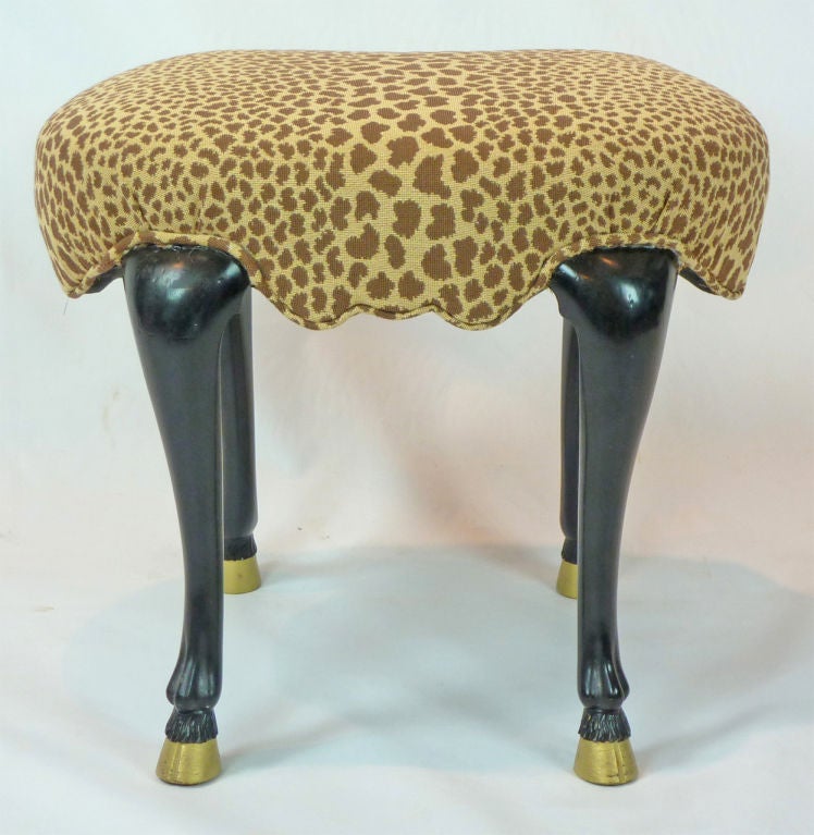 Mid-20th Century Animal Leg Footstool