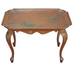 Antique Chinoiserie Decorated Cocktail or Tea Table