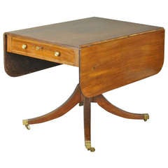 Regency Mahogany Pembroke Table on Saber Legs