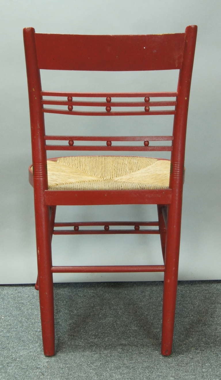 Set of Six 19th C. American Hitchcock Dining Chairs at 1stdibs