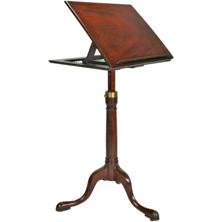 English Mahogany Articulated Book Stand