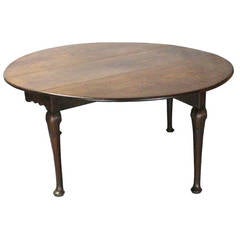 18th Century English Mahogany, Drop-Leaf DiningTable