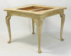 George III Style Painted Oak Games Table