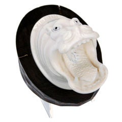 Carved Ivory Hippo