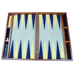 Needlepoint Backgammon Set