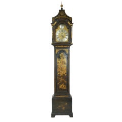 George III Chinoiserie Decorated Longcase Clock