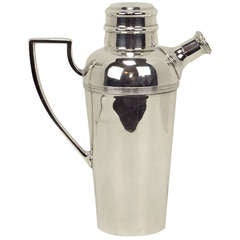 Sterling Silver Art Deco Cocktail Shaker by Mappin & Webb