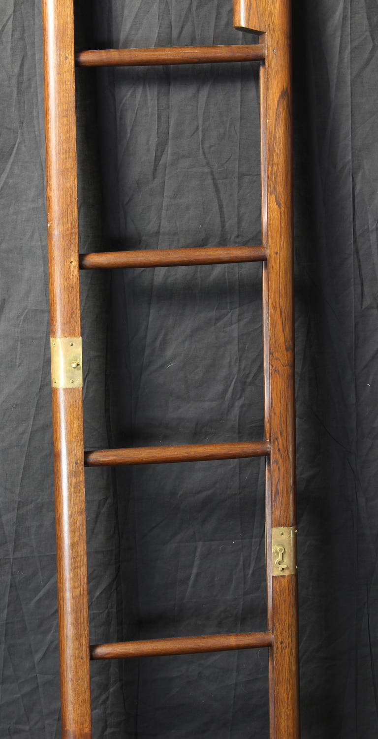 Edwardian English Library Pole Ladder