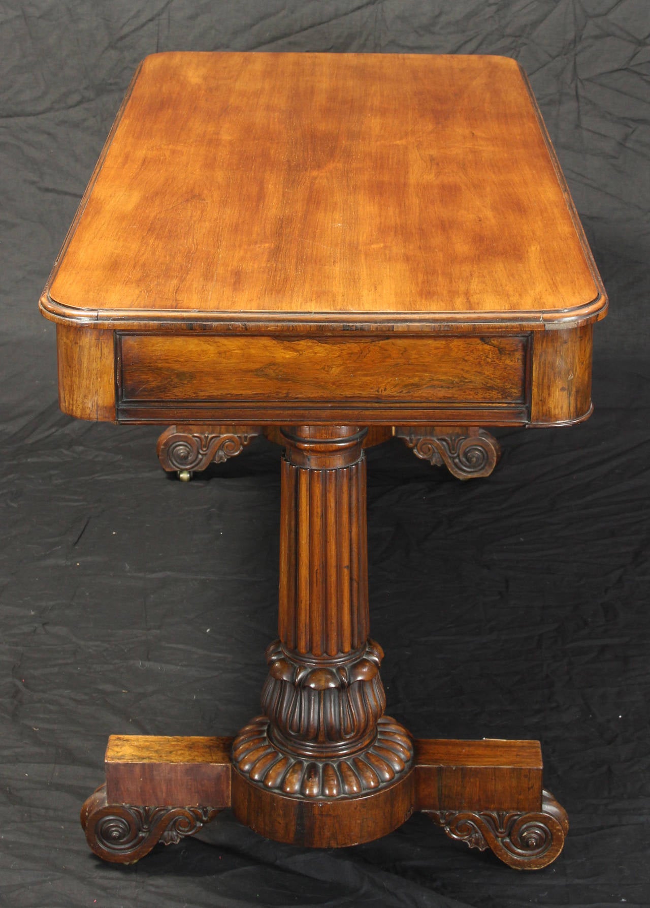 Great Britain (UK) William IV Rosewood Library Table For Sale