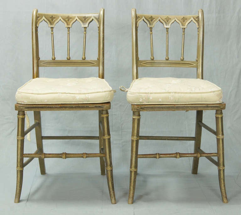 British Pair of Gothic Revival Chairs