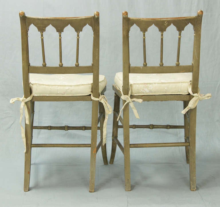 19th Century Pair of Gothic Revival Chairs