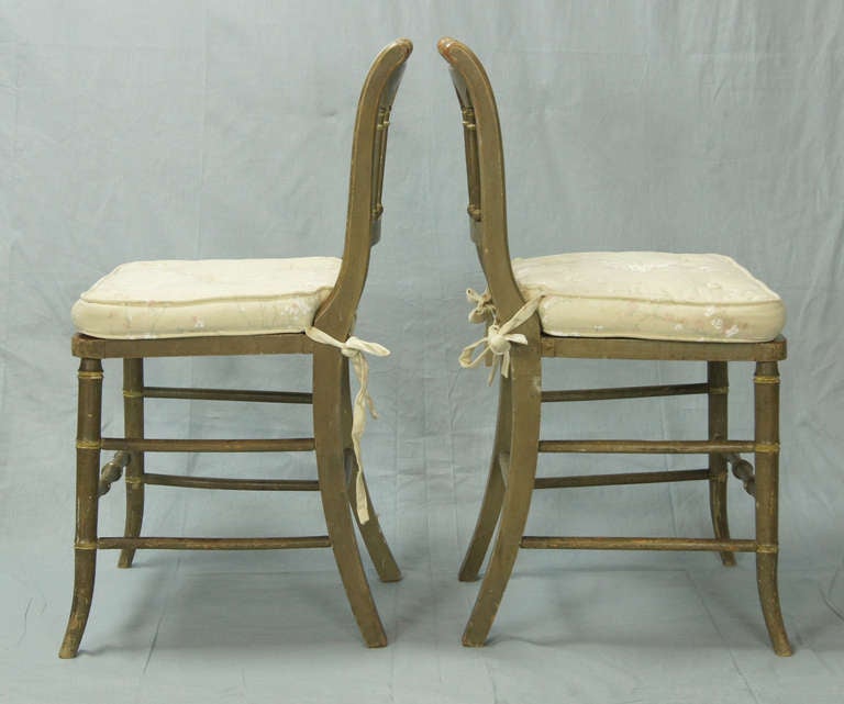Wood Pair of Gothic Revival Chairs