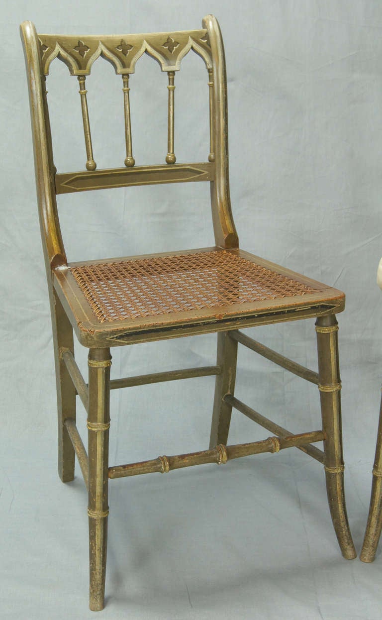 Pair of Gothic Revival Chairs 1