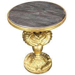 Italian Carved and Giltwood Side Table 10