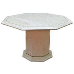 Vintage Maitland Smith Designed Octagonal Center Table