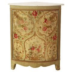 19th Century French Tapestry Bowfront Corner Cabinet 5