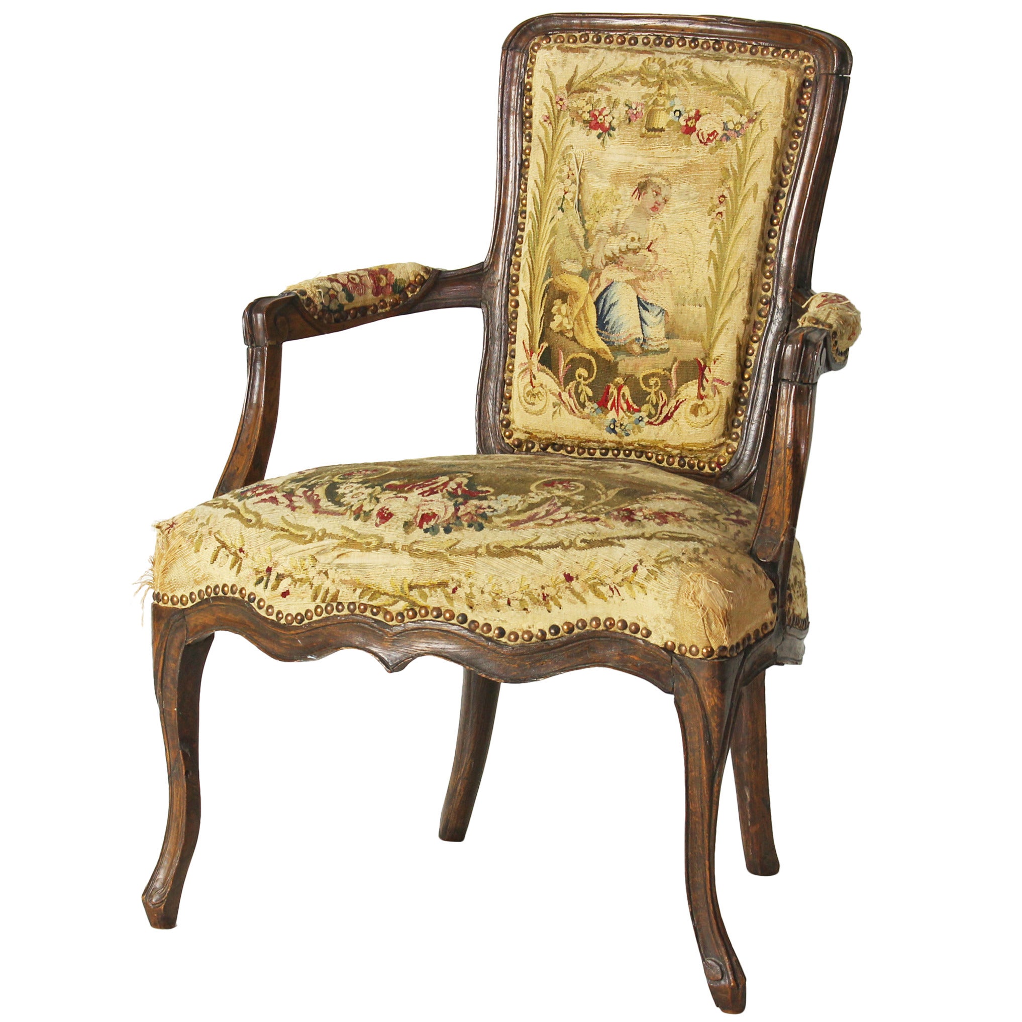 18th Century Country French Fauteuil