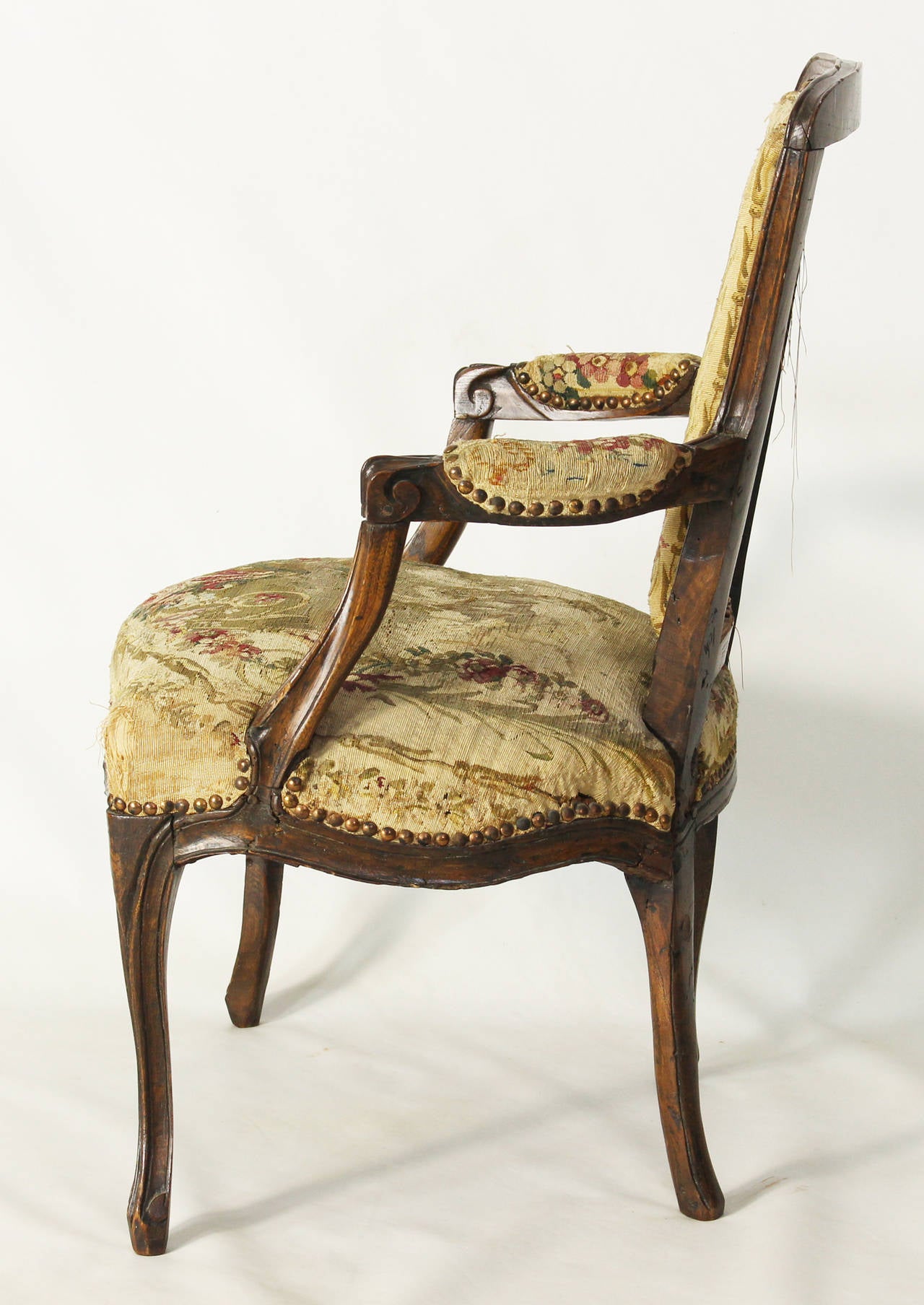 18th Century Country French Fauteuil 1