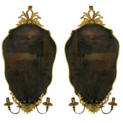 Antique A Pair of Girandole Mirrors