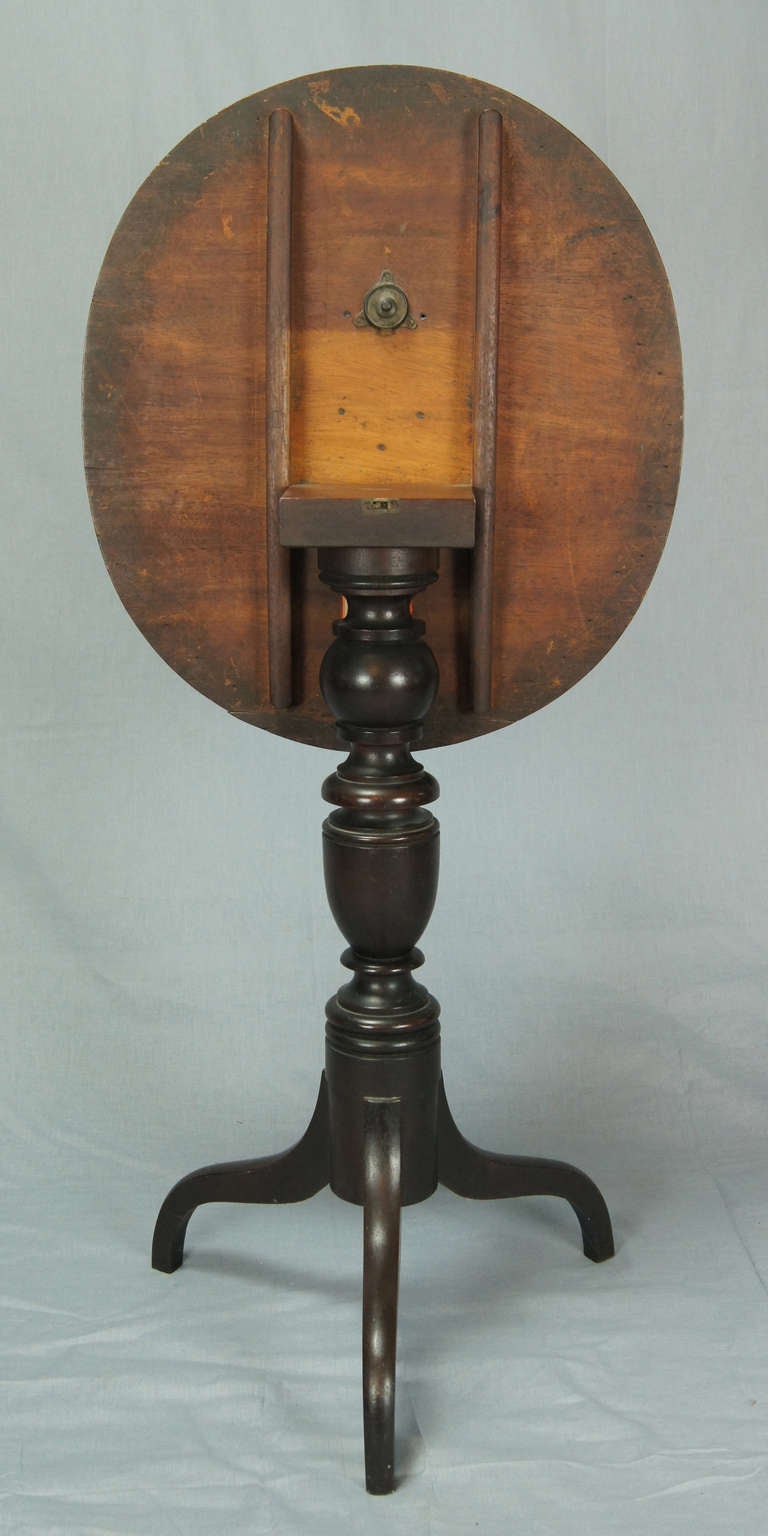 American Carved Walnut Candle Stand Tilt-Top Table 2