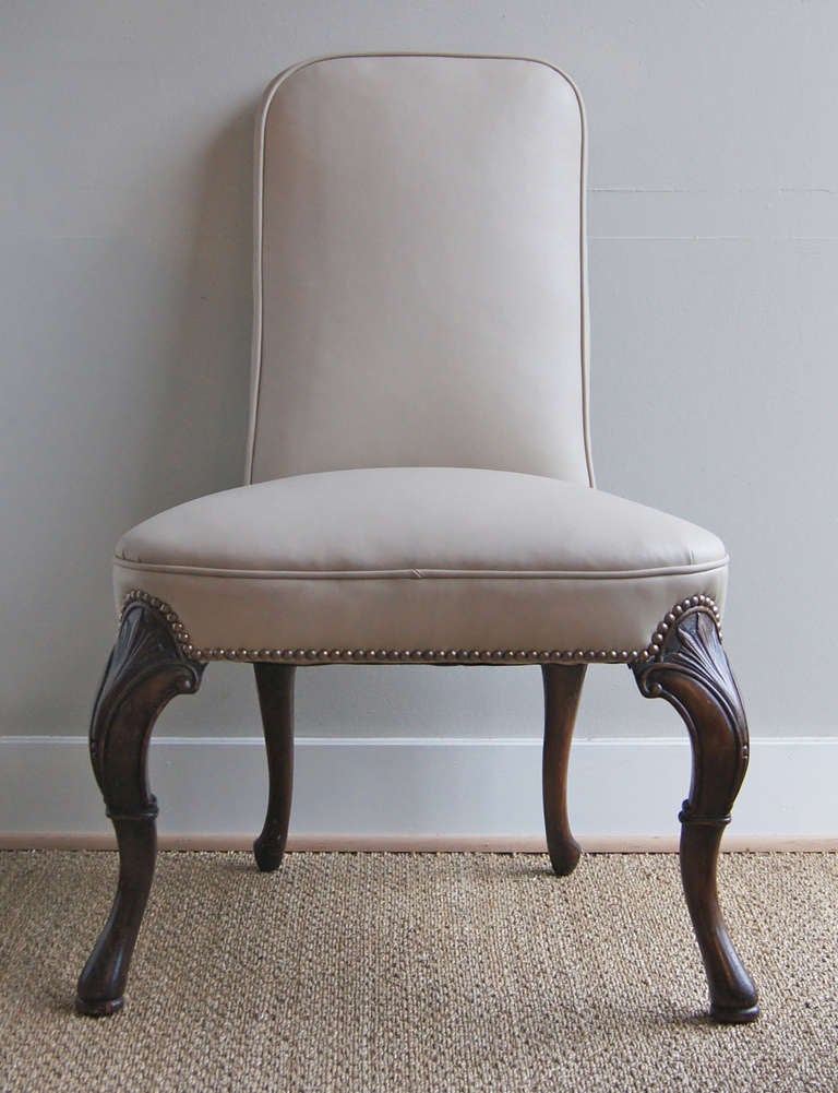 George III Elegant Leather Desk Chair