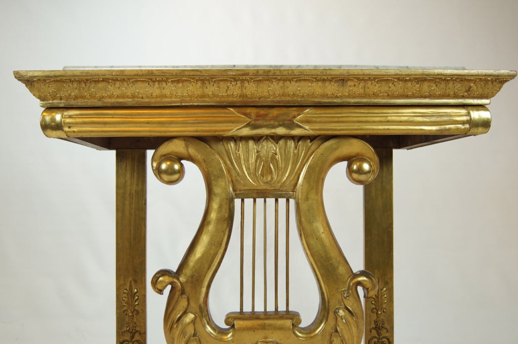 Giltwood French Gilt-Wood Pier Table