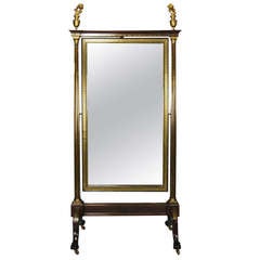 Antique Spectacular Regency Period Cheval Mirror