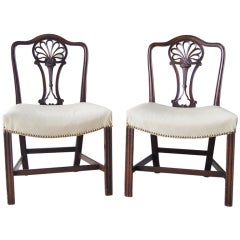 Pair of 18th Century English Racquet-Back Chairs 10