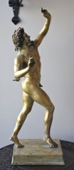 Large Cast Bronze Statue of a Satyr
