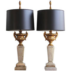 Pair of Neoclassical Style Table Lamps, 1965