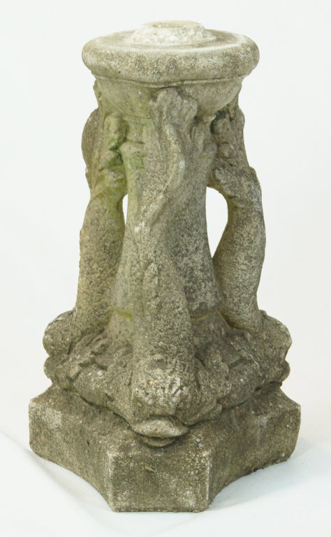 Cast Stone Fountain Figure of Boy with Fish 1