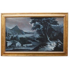 Large 18th Century French Landscape Painting