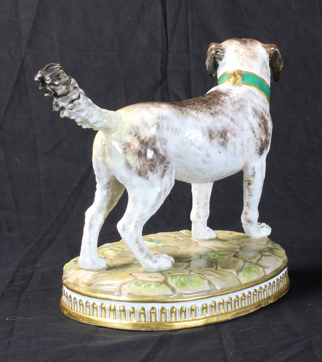 Porcelain 19th Century Meissen Dog
