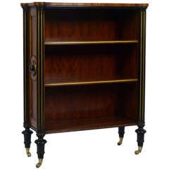 Diminutive Regency Style Rosewood Bookcase