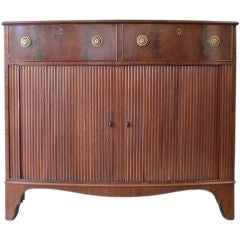 Antique Regency Tambour Fronted Cabinet