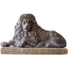 Cast Bronze Lion
