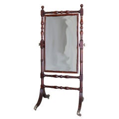 Mahogany Cheval Mirror